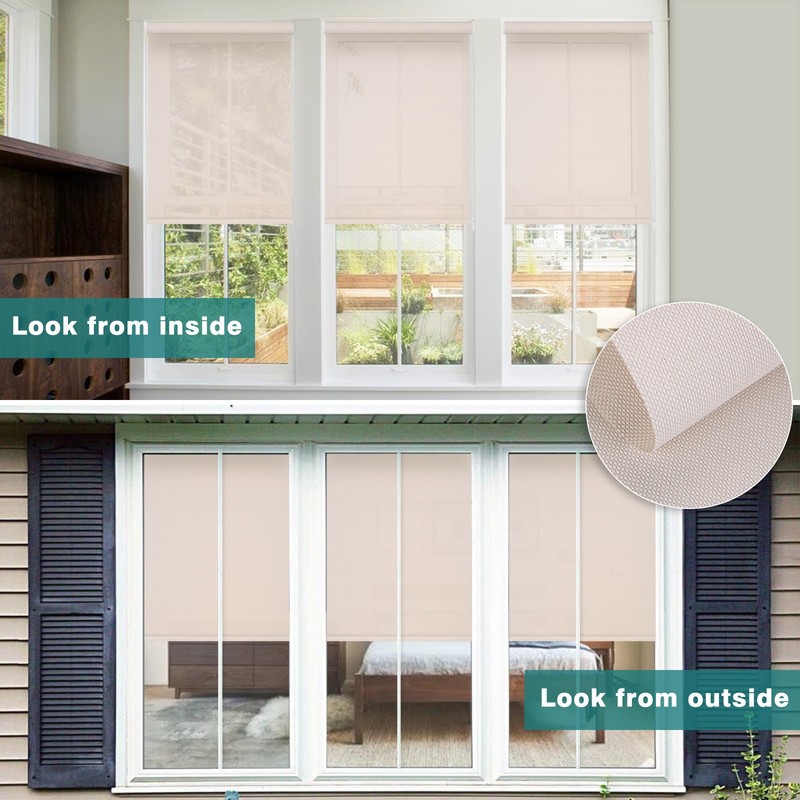 Changshase Custom Made Light Filtering Corded Window Blinds Roller Shades gallery