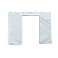 7×10 Solid Blockout Vinyl Sidewall with Zipper Door for Canopy Event Party Tent