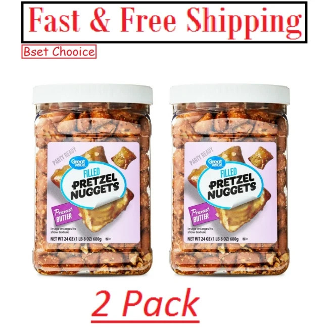 ( 2 Pack ) Great Value Peanut Butter Filled Pretzel, 24 oz. Best Product. gallery