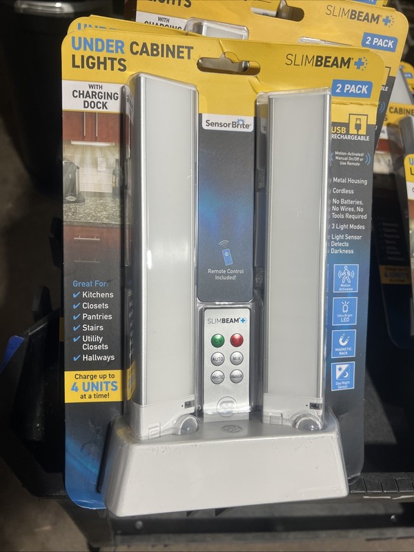 Sensor Brite Slim Beam Magnetic Under Cabinet Light Charging Dock and Remote gallery