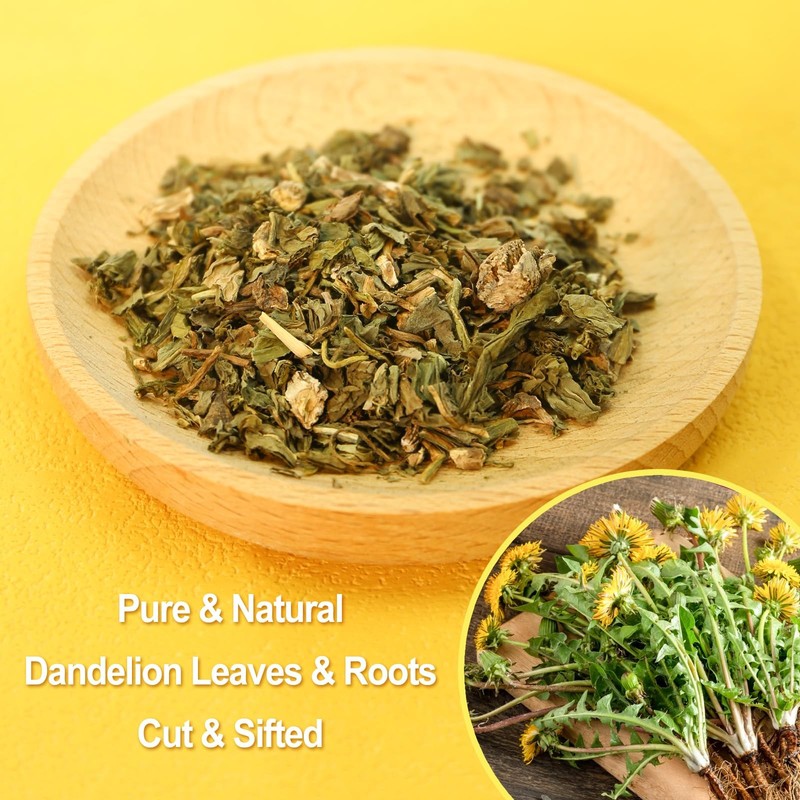 FullChea - Dandelion Leaf & Root Tea bags, 50 Teabags, 2g/bag - Natural Dandelio gallery