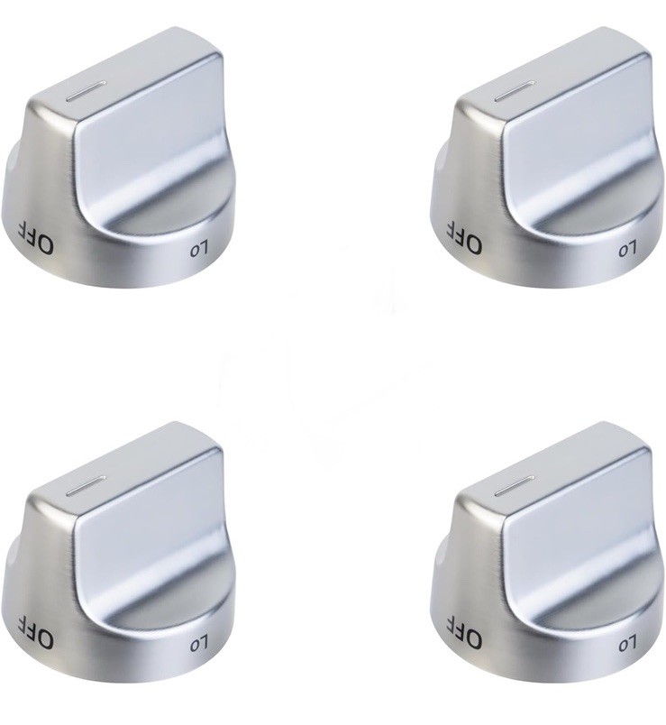 4 Pack W11239985 W10850015 Range Gas Control Knobs WFG550S0HZ0 WFG525S0JV0 gallery
