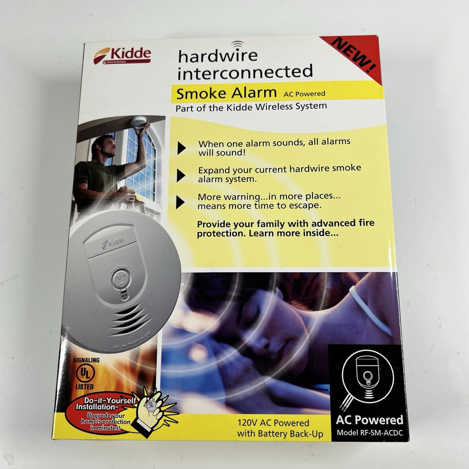 Kidde RF-SM-ACDC Wireless Interconnected Smoke Alarm 120V w/ Battery Backup New gallery