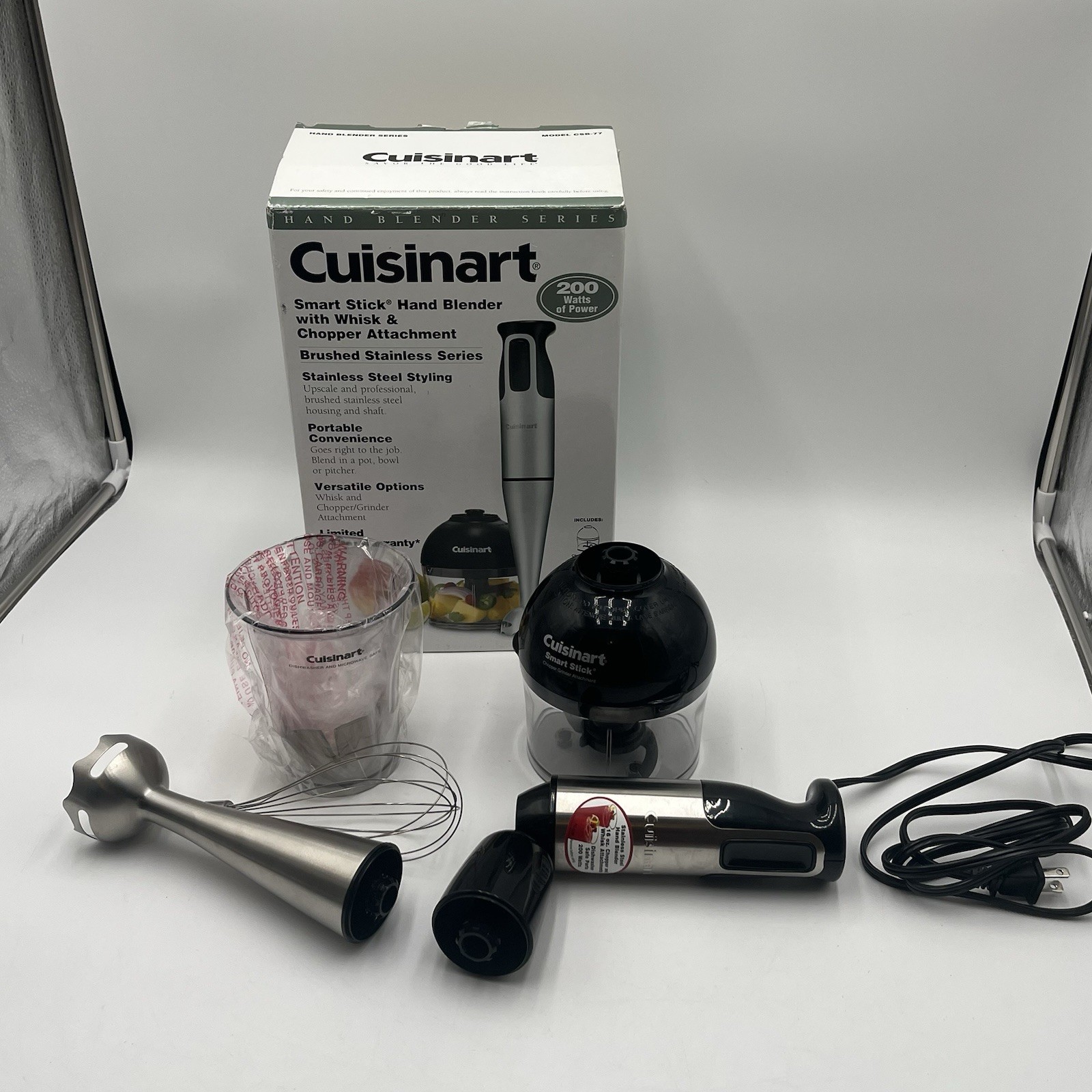 CUISINART Smart Stick Hand Blender & Chopper CSB-77 Brushed Stainless gallery
