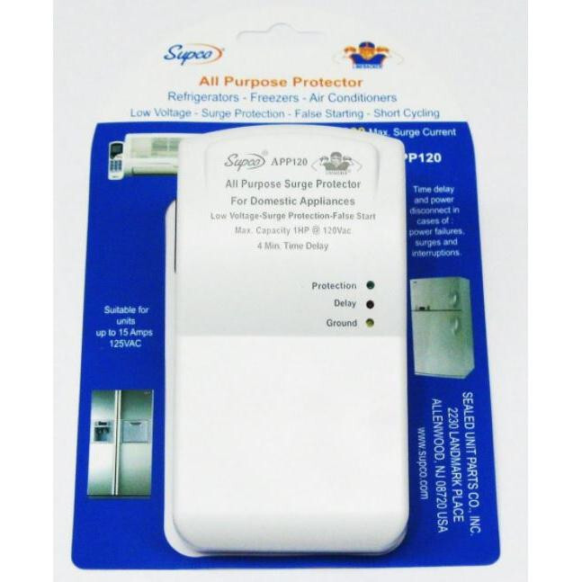 Supco APP120 Surge Protector for Refrigerator, Washing Machine, Dryer and Air co gallery