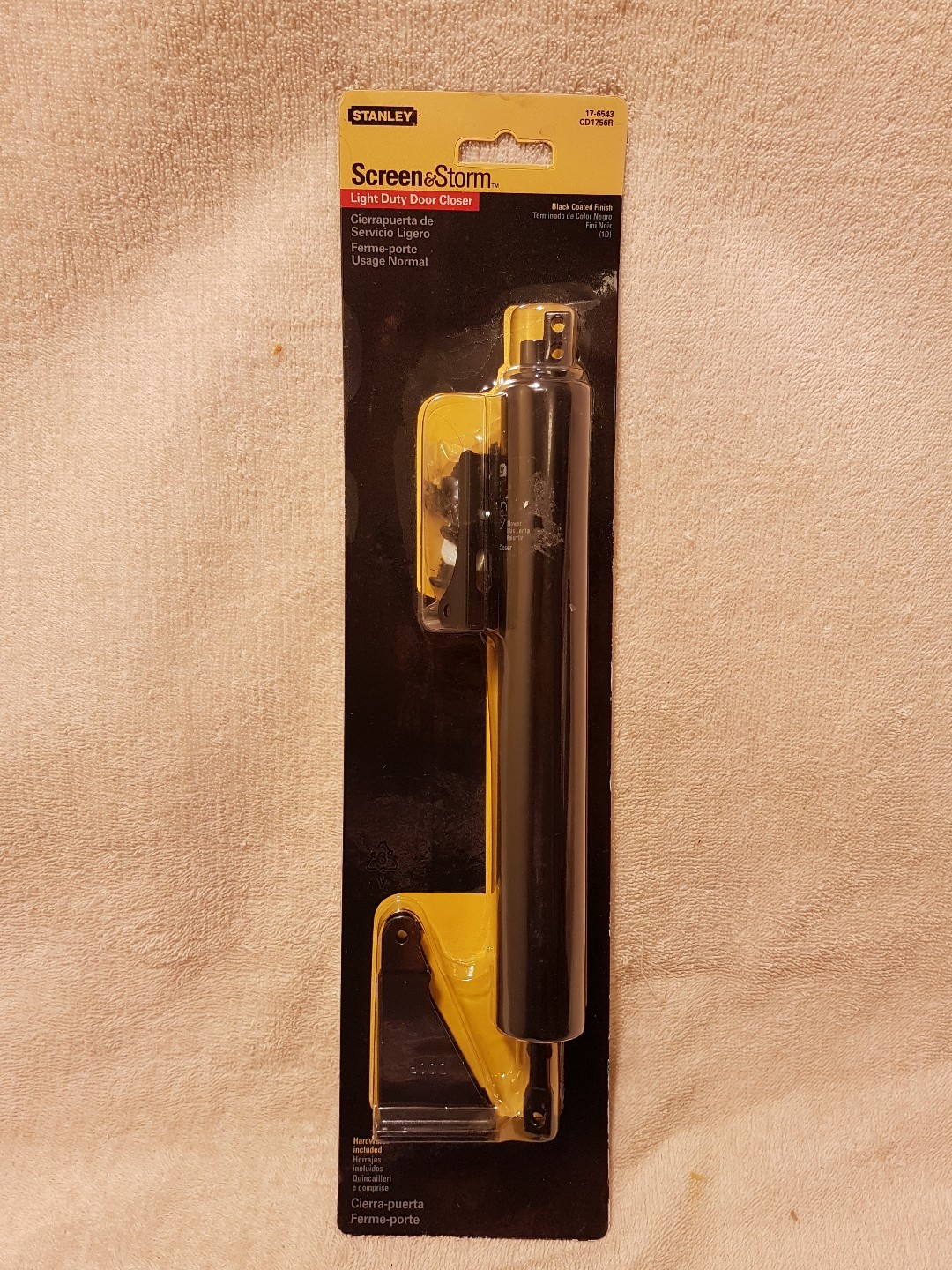 NEW STANLEY SCREEN & STORM 17-6543 DOOR CLOSER, BLACK FINISH READY FOR USE 👍 gallery