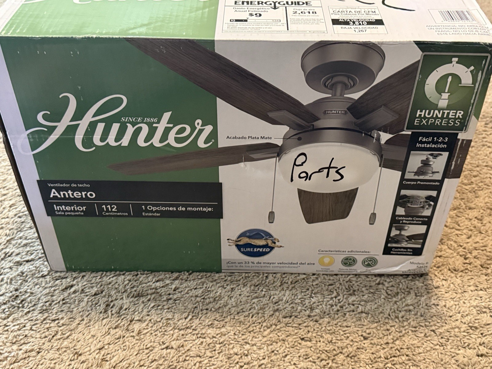 Mounting Bracket REPLACMENT FOR Hunter Antero 44 in. Hunter Express Fan gallery