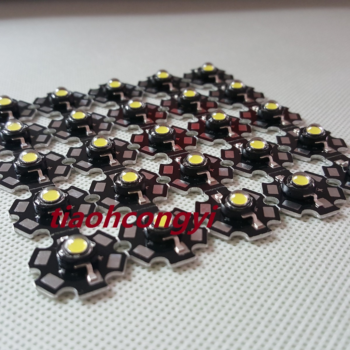3W High Power LED Light Cool white 6000-6500K Black LED 20mm star PCB 10pcs gallery