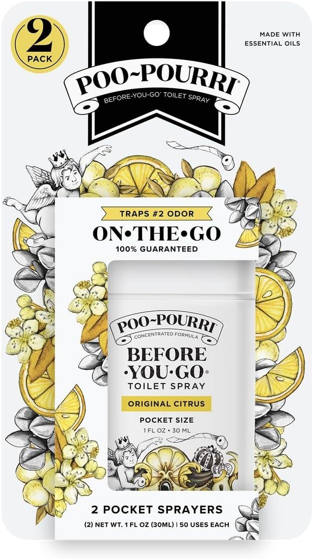Fresh & Discreet: Poo~Pourri Citrus Toilet Spray 1 Fl Oz - 2 Pack for Travel gallery