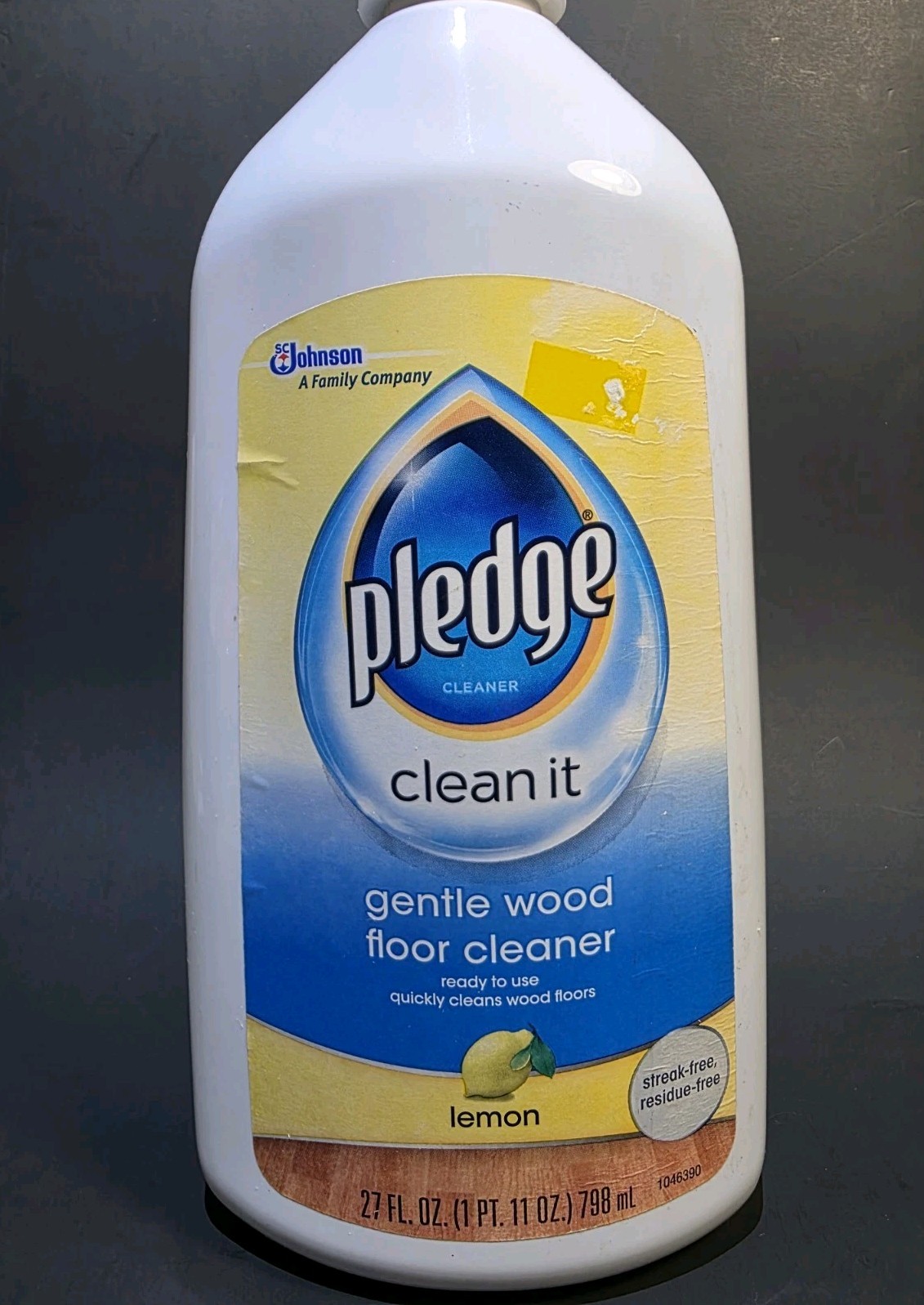 ( 1 ) Pledge Clean It Gentle Wood Floor Cleaner ~ Lemon Scent ~ 27 Fl. oz. gallery