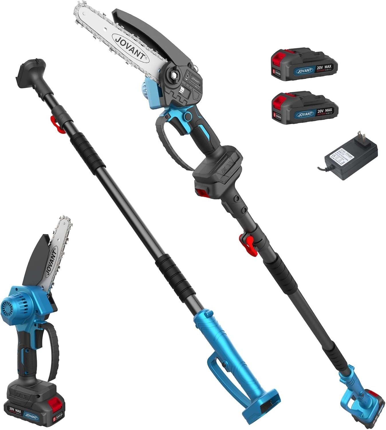 6 Inch 2-in-1 Mini Chainsaw Electric Cordless Pole Saws for Tree Trimming gallery