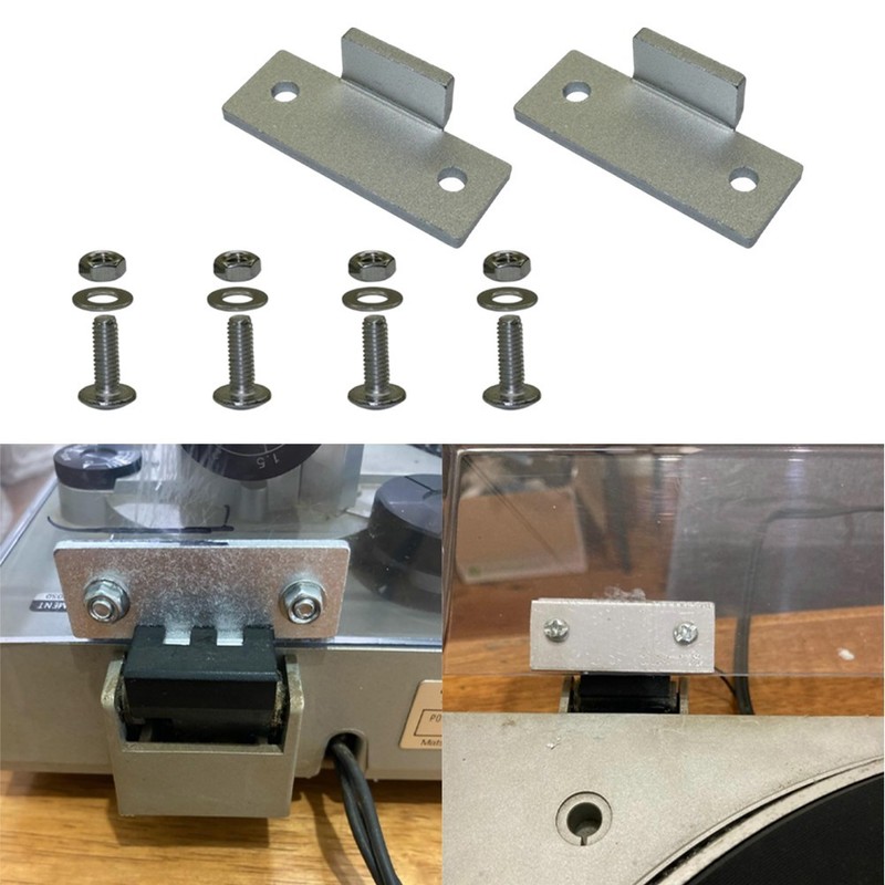For Technics Turntable Dust Cover Hinge Replacement Kit With Full Hardware Set gallery