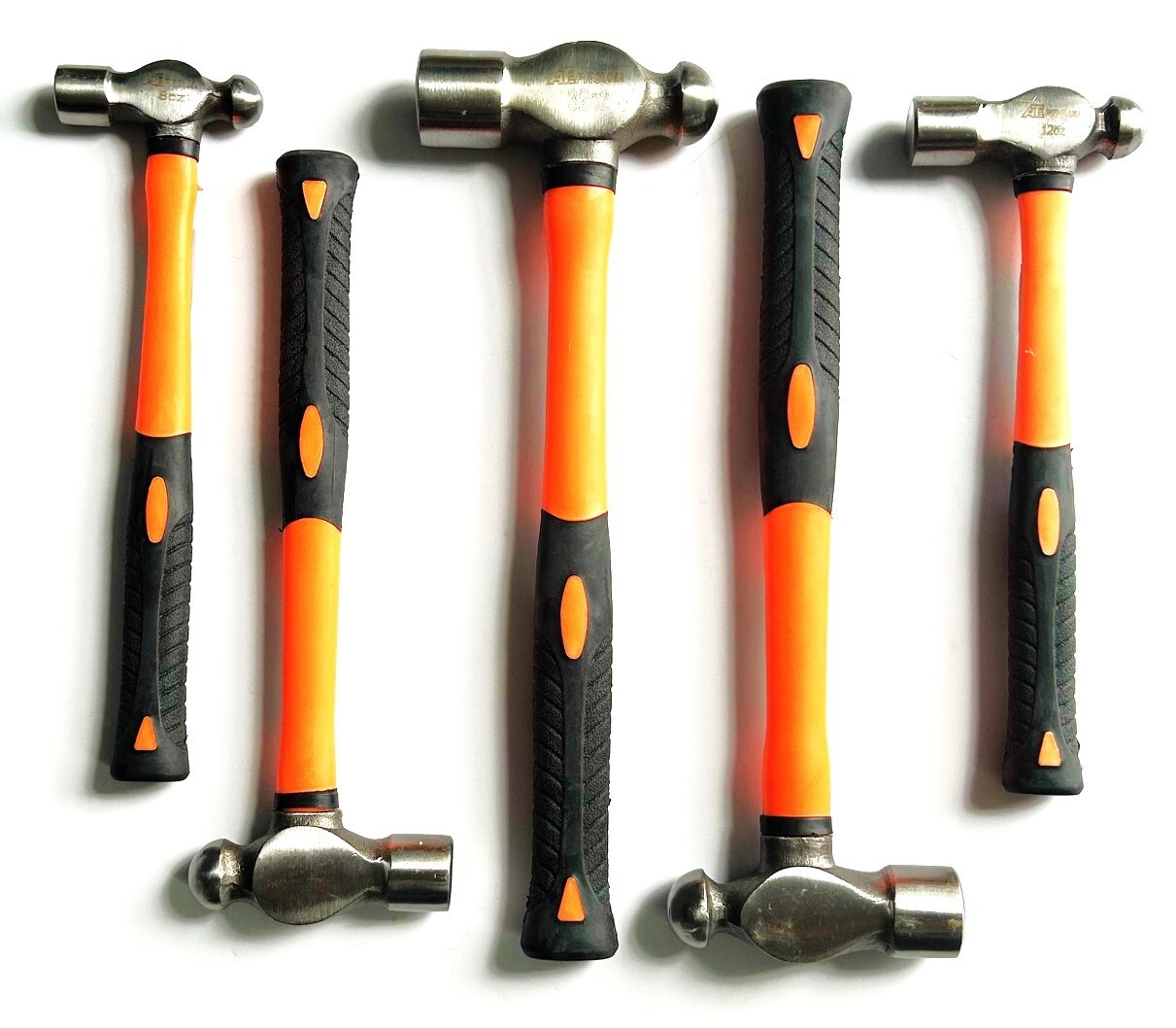5pc ATE PRO BALL PEIN HAMMER SET FIBERGLASS HANDLES 8oz 12oz 16oz 24oz 32oz PEEN gallery