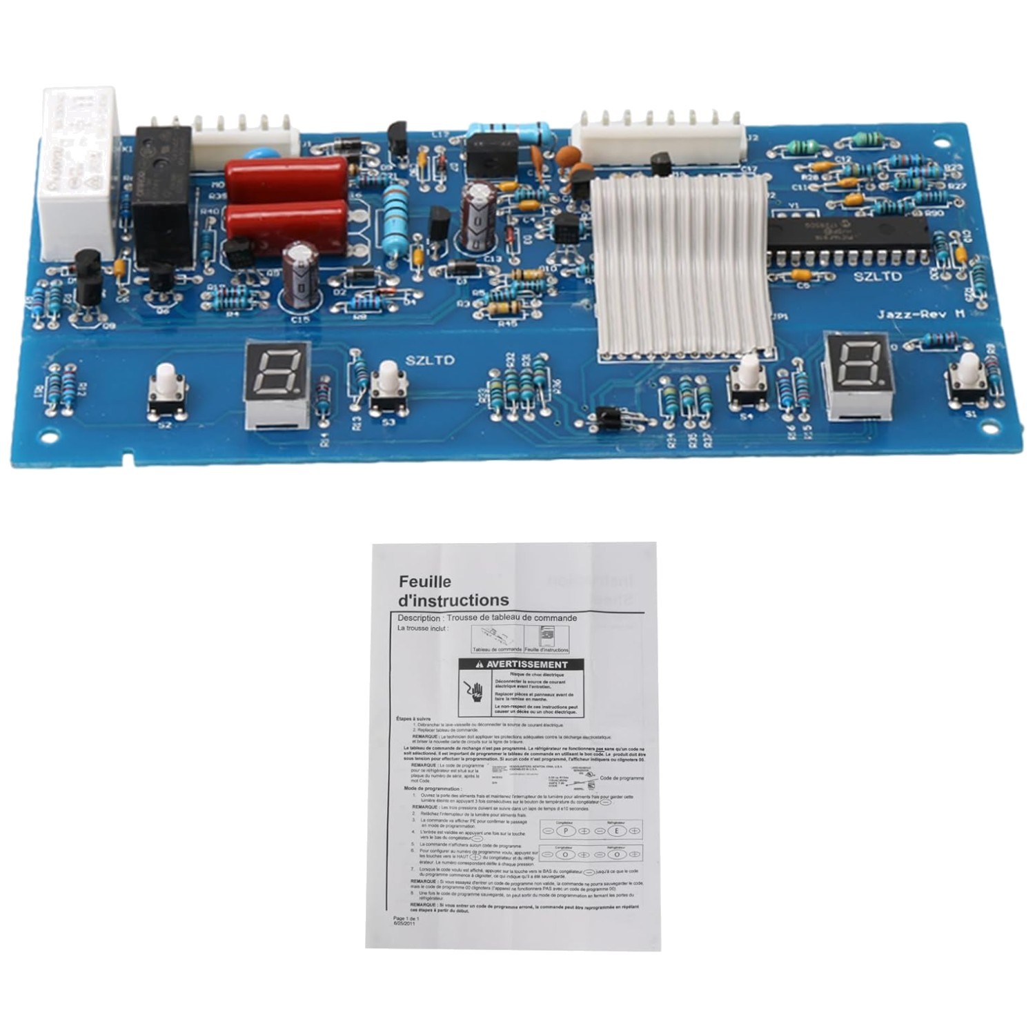 Replacement Control Board for Refrigerators - 170MM, No Batteries Required gallery