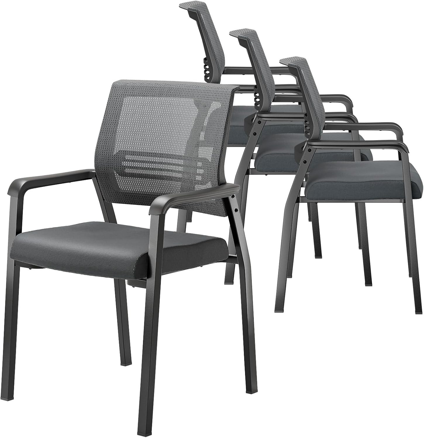 VINGLI Oversize 350 Lbs Waiting Room Chairs Conference Room Reception Stackable gallery