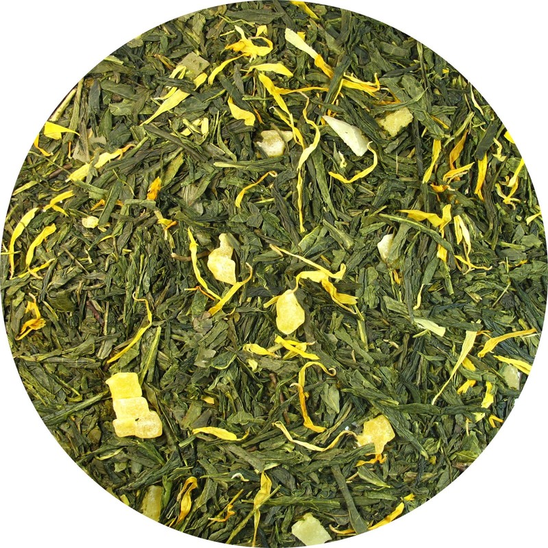Mango Green Tea Natural Loose leaf Tea Antioxidant Rich Medium-Caffeine 4 OZ gallery