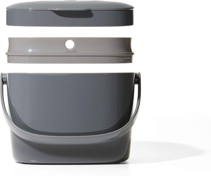 OXO Good Grips EASY-CLEAN COMPOST BIN - CHARCOAL - 1.75 GAL/6.62 L gallery