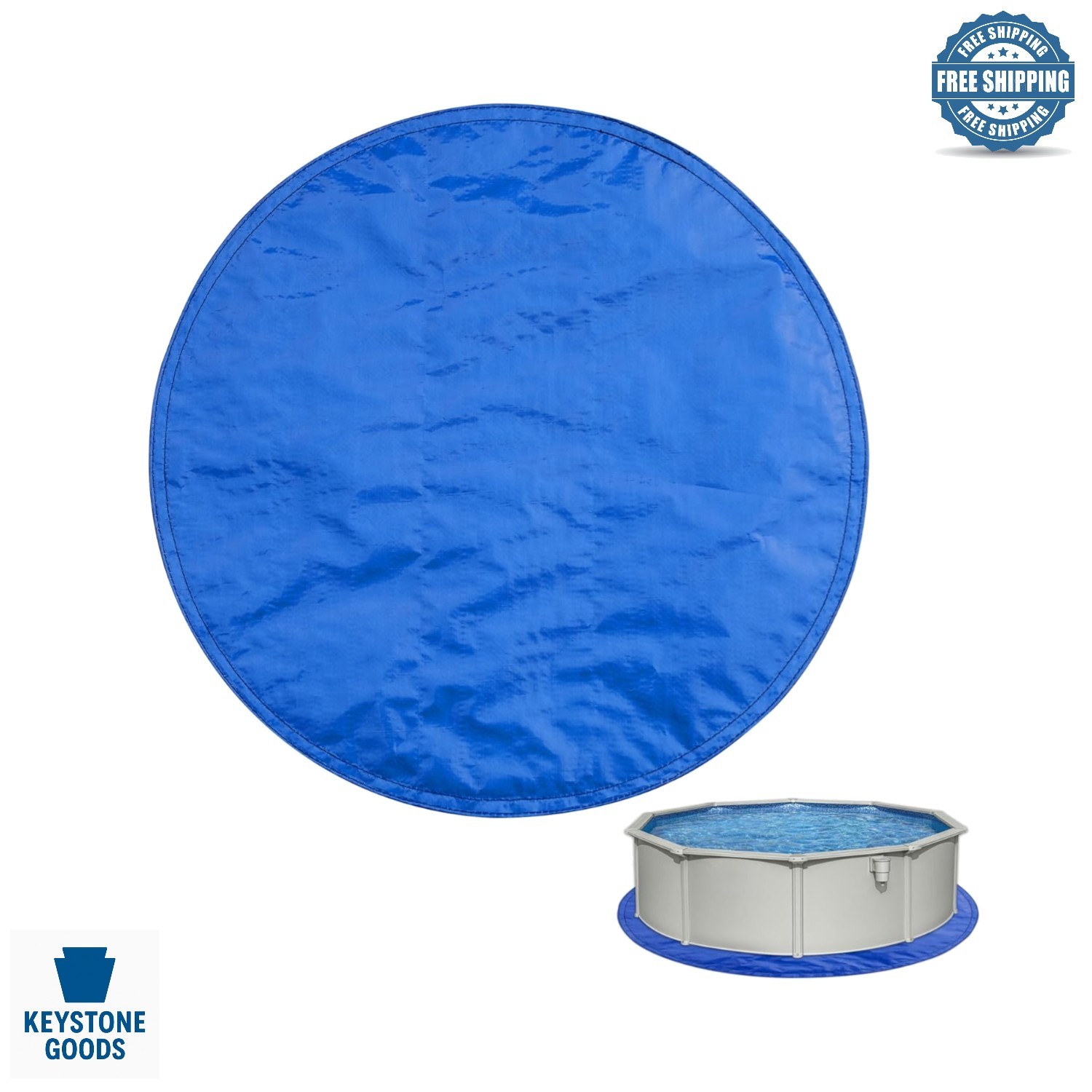6FT Waterproof Pool Ground Cloth & Tarp - Durable, Multi-Purpose for Above Gr... gallery