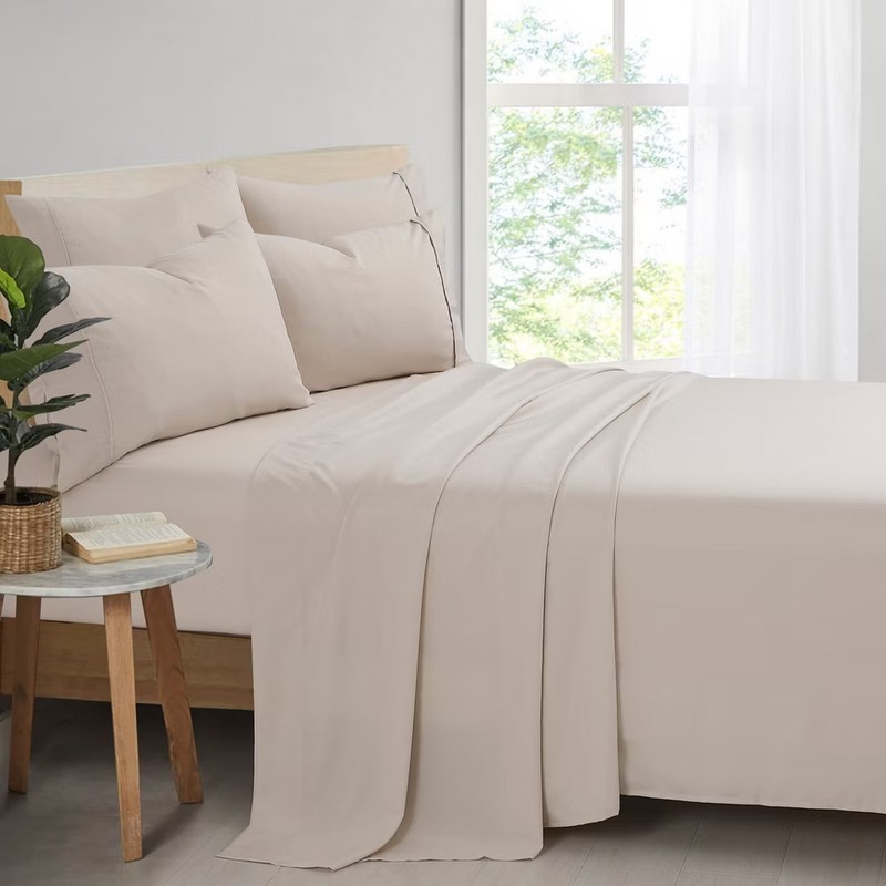 Swift Home 4PC Polyester Rayon from Bamboo Blend Soft Breathable Solid Sheet gallery