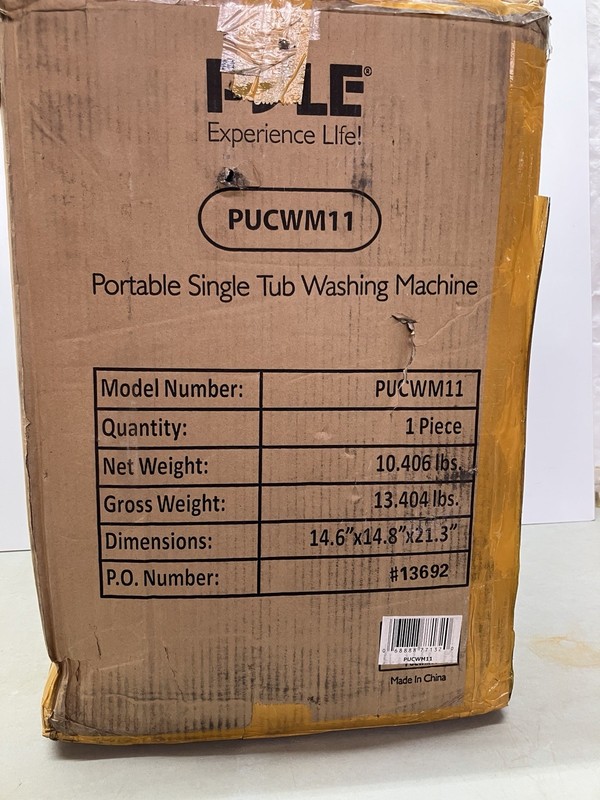 Pyle Compact & Portable Washing Machine - Mini Laundry Clothes Washer PUCWM11 gallery
