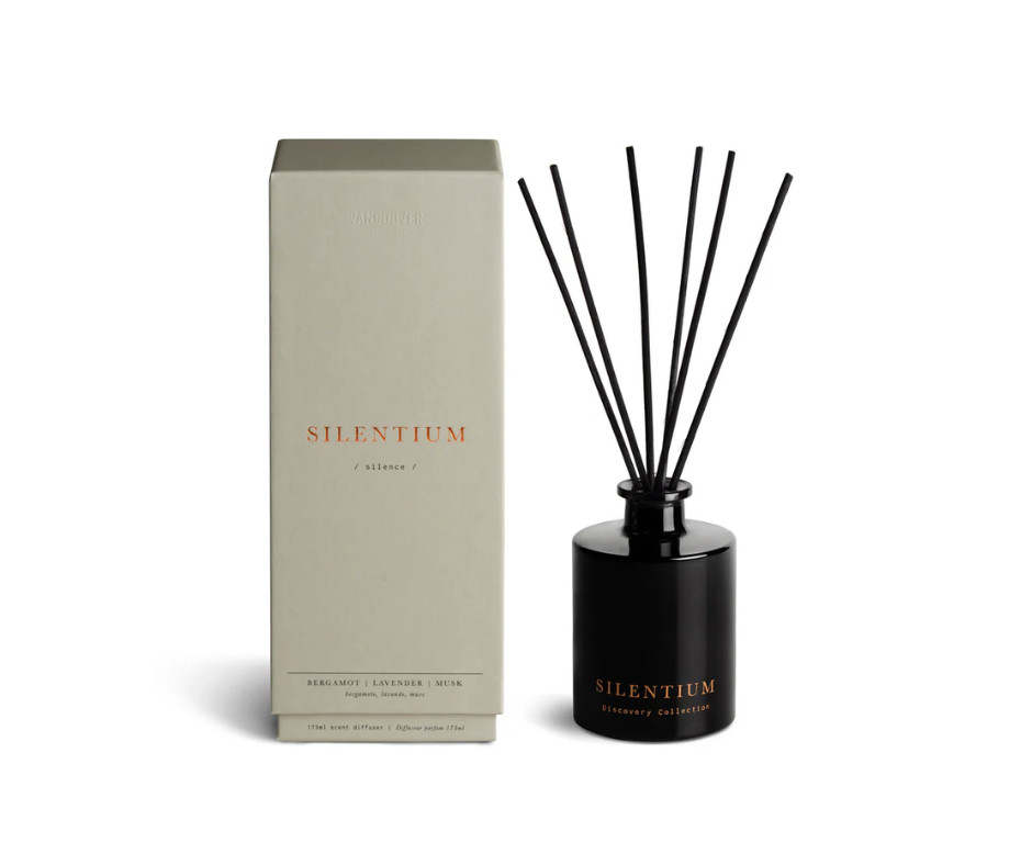 Vancouver Candle Co. Reed Diffuser Set Silentium– 5.9 fl oz New in Box