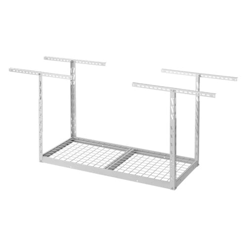 GLADIATOR OVERHEAD GEARLOFT STORAGE RACK 2 X 4 GALS24M1 HAMMERED WHITE gallery