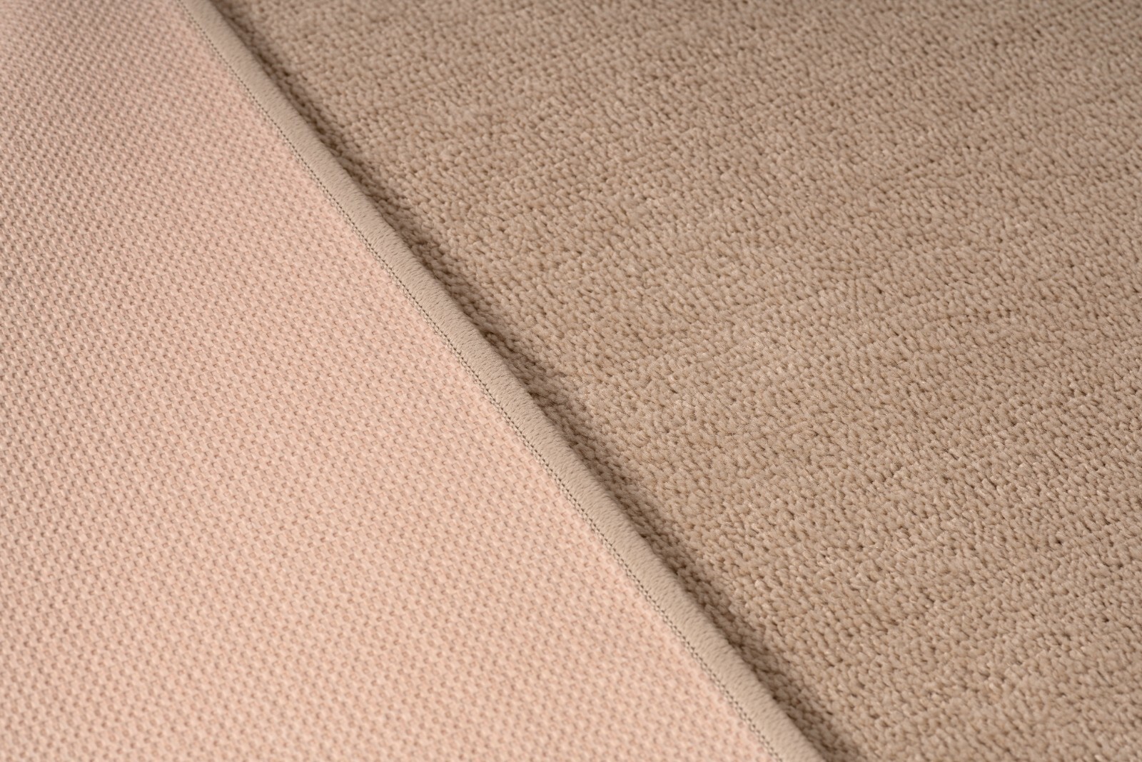 Slip Skid Resistant Hallway Runner Rug, Solid Ivory Color, Sold-Priced Per Foot gallery