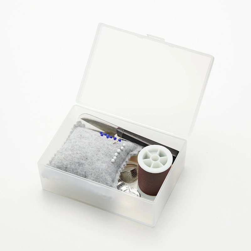 MUJI Polypropylene CASE Large Size 75 x 110 x 46 mm Storage Box RARE Limited gallery