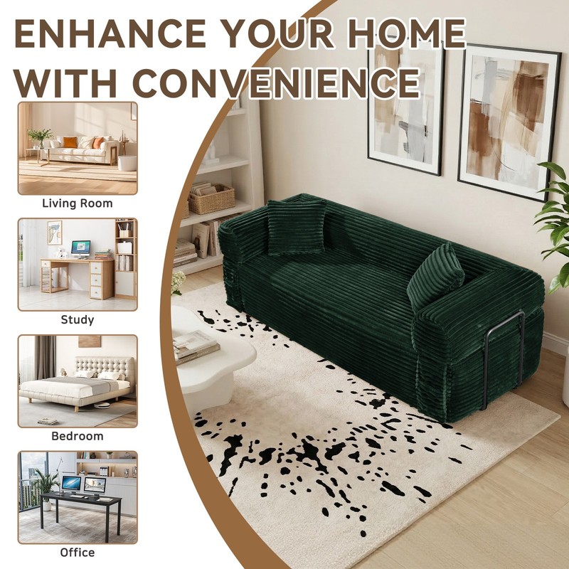 Compression Sofa-Convertible Sleeper Sofa Bed,Floor Couch with Fixed-Shape Frame gallery
