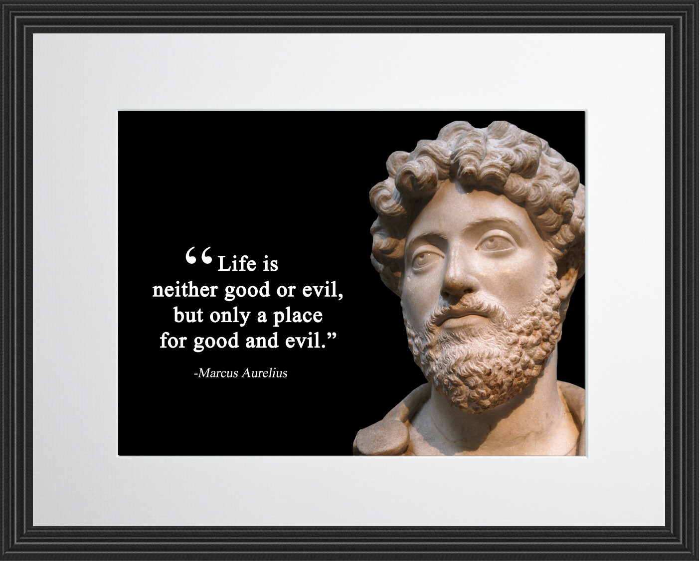 Marcus Aurelius Life is neither nothing Poster Print Picture or Framed Wall Art gallery
