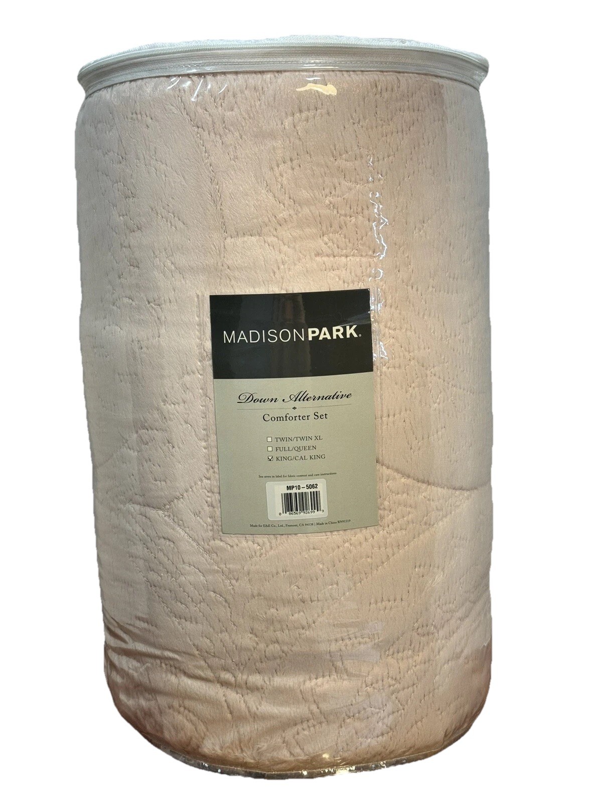 Madison Park Down Alternative Comforter Set King Blush Pink Faux Fur Blanket gallery