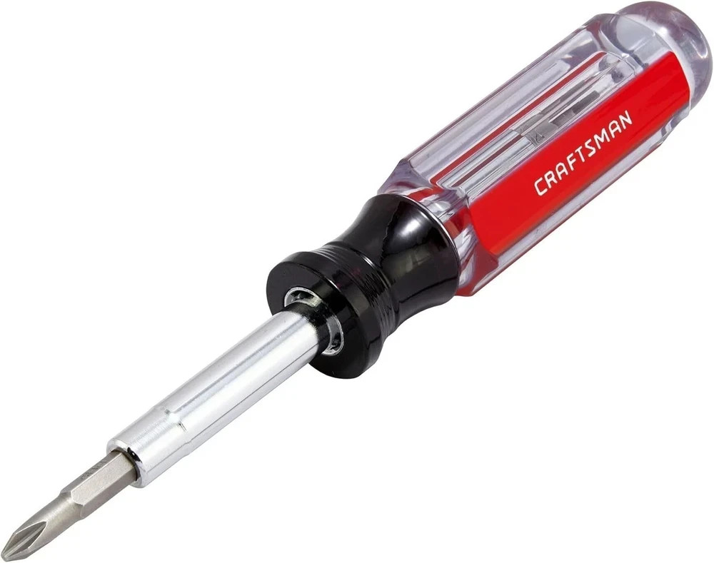 CRAFTSMAN 6-in-1 Multi-Bit Screwdriver Set with Acetate Handle Durable Tool gallery
