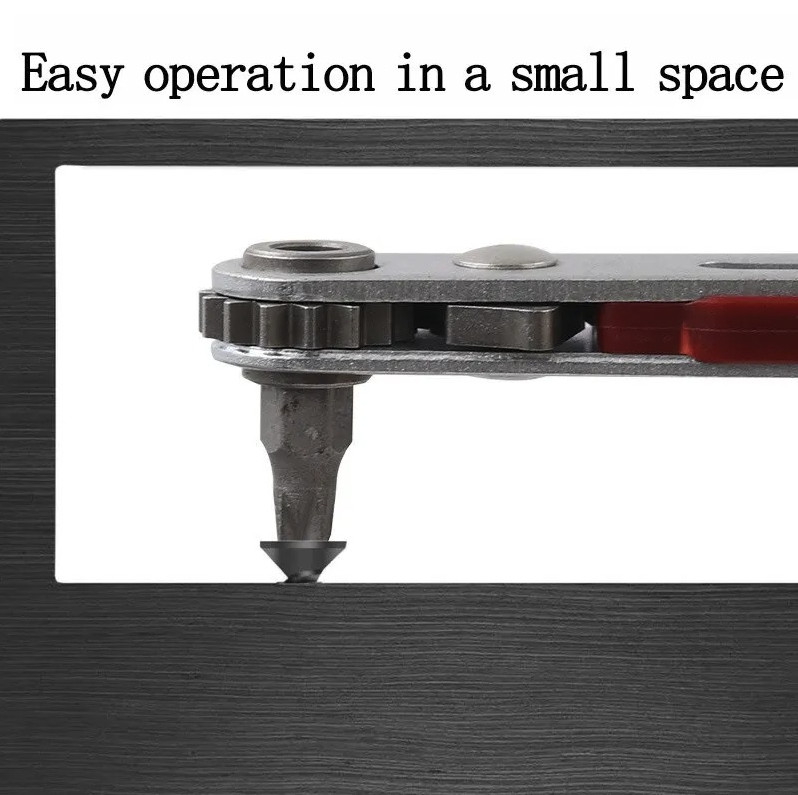 1pc Bidirectional Ratchet Elbow Screwdriver Wrench Hand Tool - NEW gallery