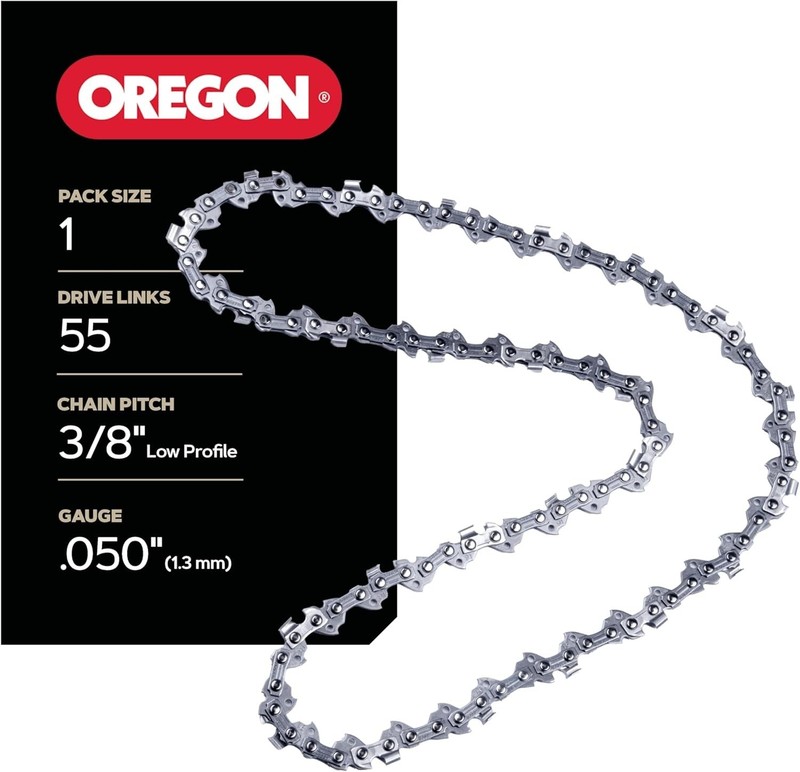 Semi-Chisel Replacement Chainsaw Chain - 55 Drive Links, 3/8" Pitch, .050" Gauge gallery