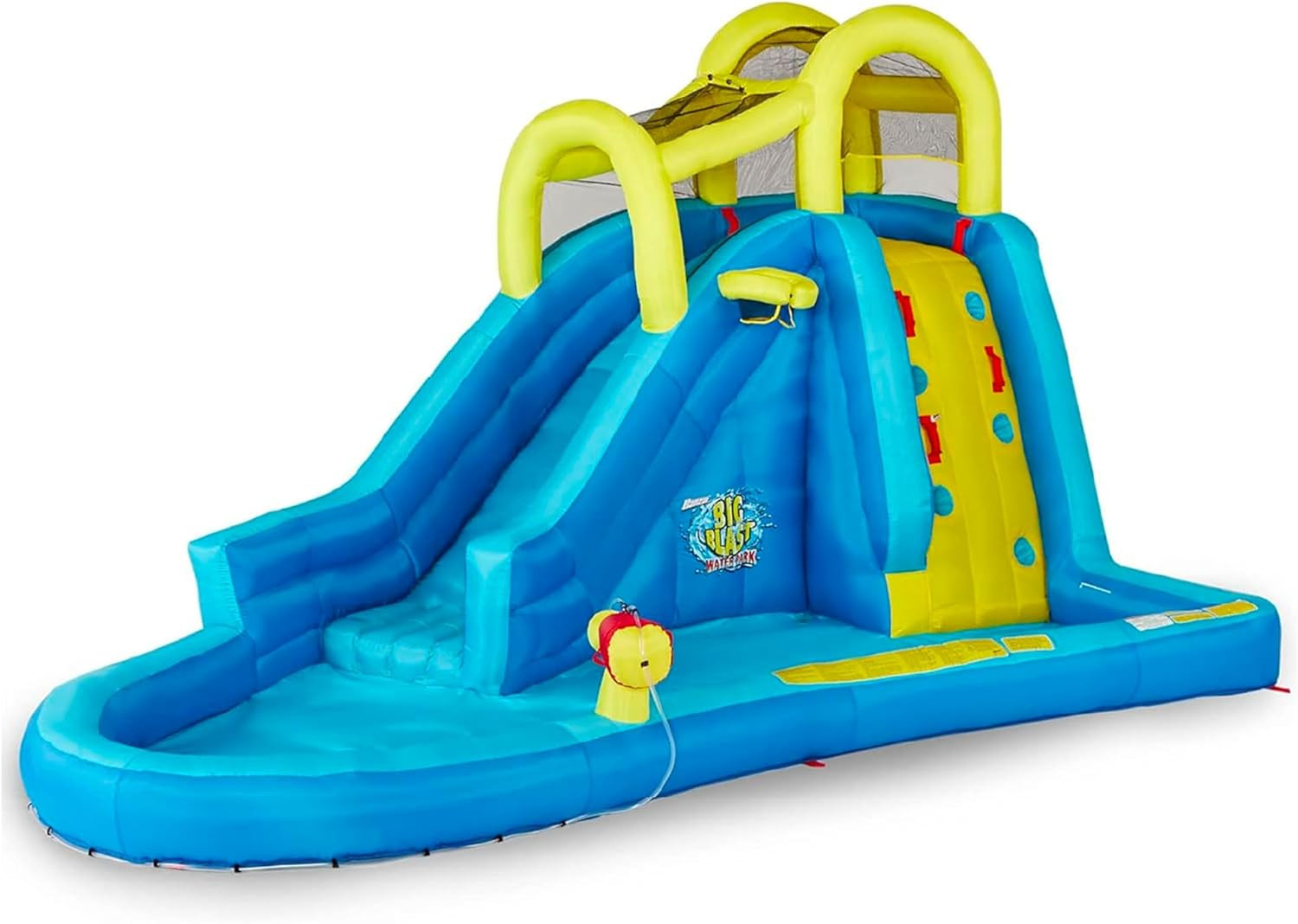 Inflatable Pool Water Slide, Blow up Backyard Splash House, Big Blast gallery