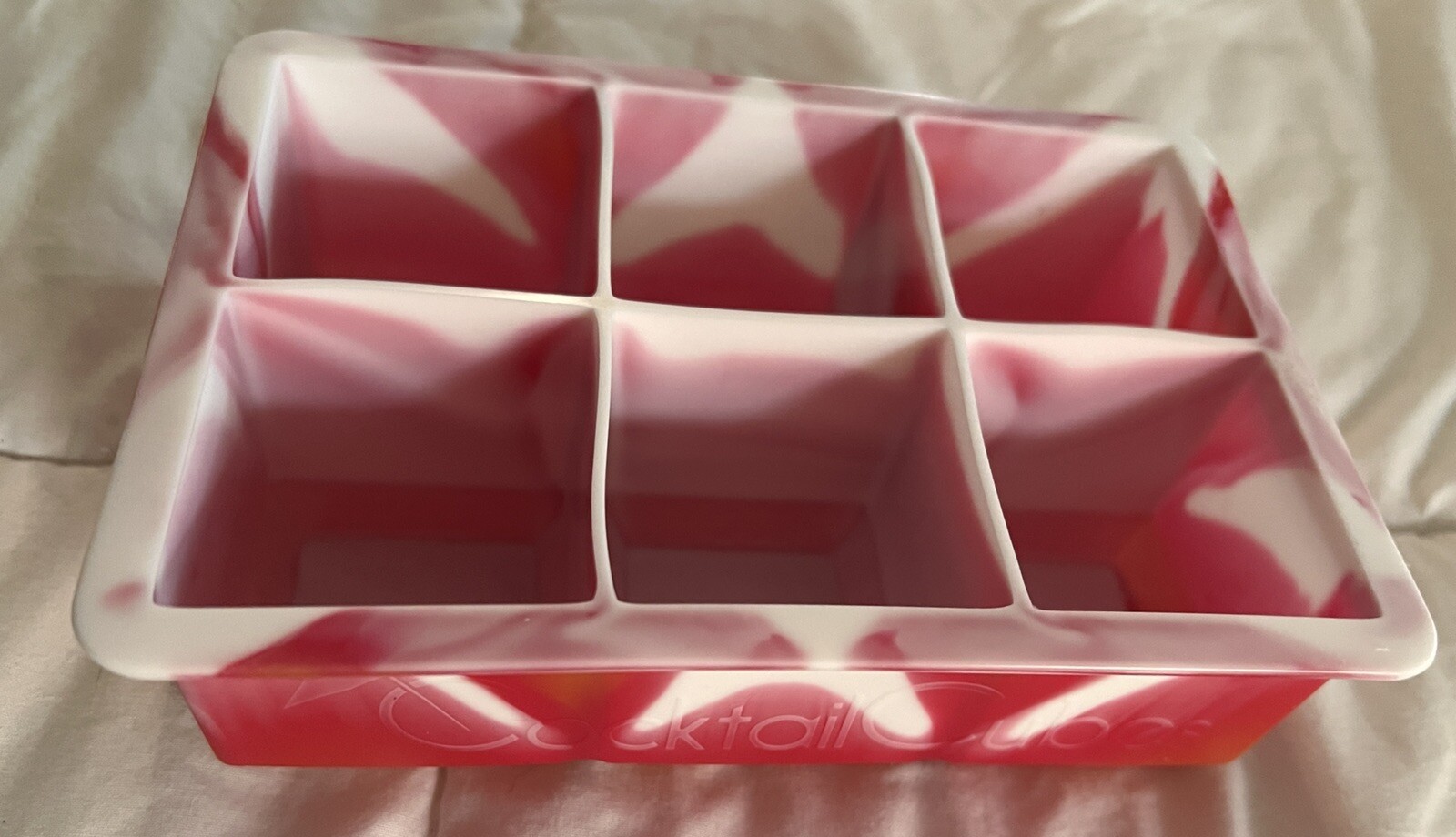 Large Cube Square Tray Molds Whiskey Ball Cocktails Silicone NIP gallery