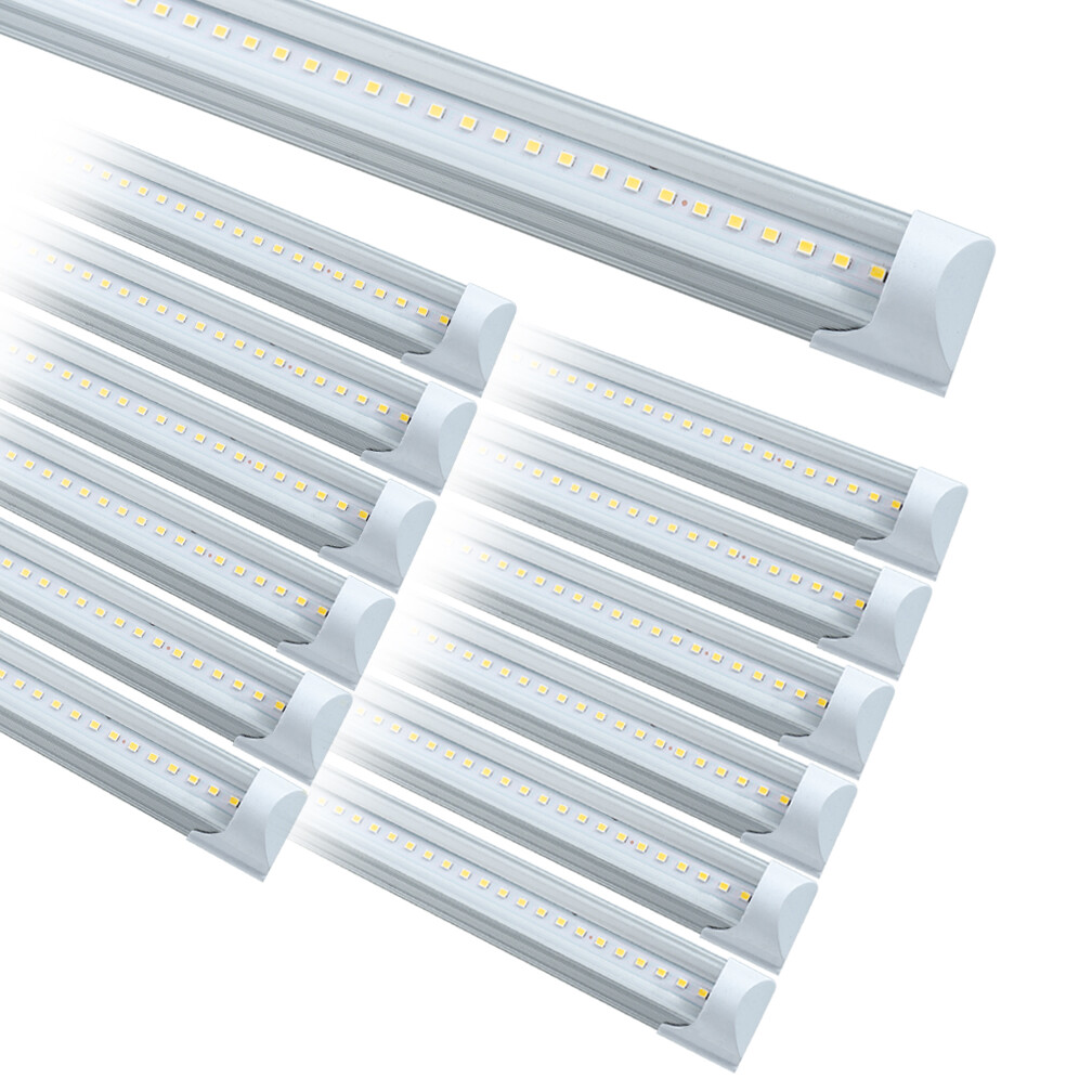 4FT LED Shop Light T8 Linkable Ceiling Tube Fixture 24W Daylight 6000K Clear gallery