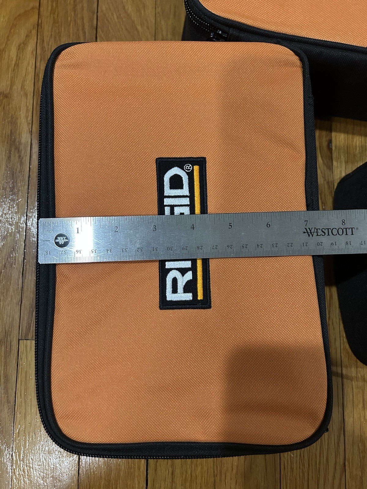 THREE (3) GENUINE RIDGID ORANGE TOOL BAGS 11 x 7 x 3.5" ZIPPERED SOFT CASES NEW gallery