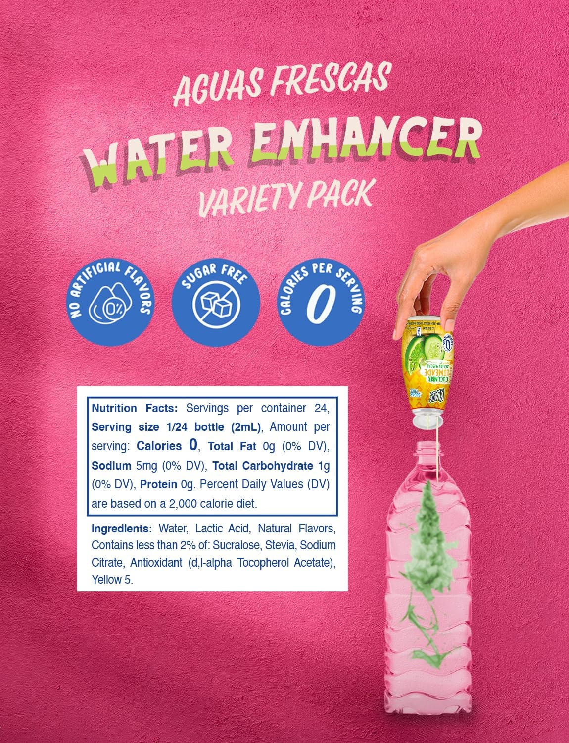 | Liquid Water Enhancer | Classic Variety Pack | Flavors: Cucumber Limeade St... gallery