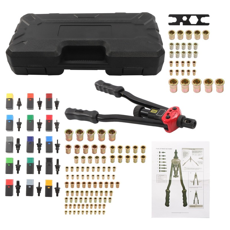 Rivet Nut Tool Set, 16 Inches Includes 15 Metric and 125 Rivet Nuts gallery