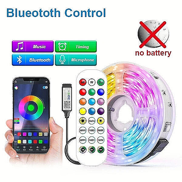 EEEKit 3528 SMD 10M 32FT RGB 600LEDs LED Light Strip 12V Power +44Key IR Remote gallery