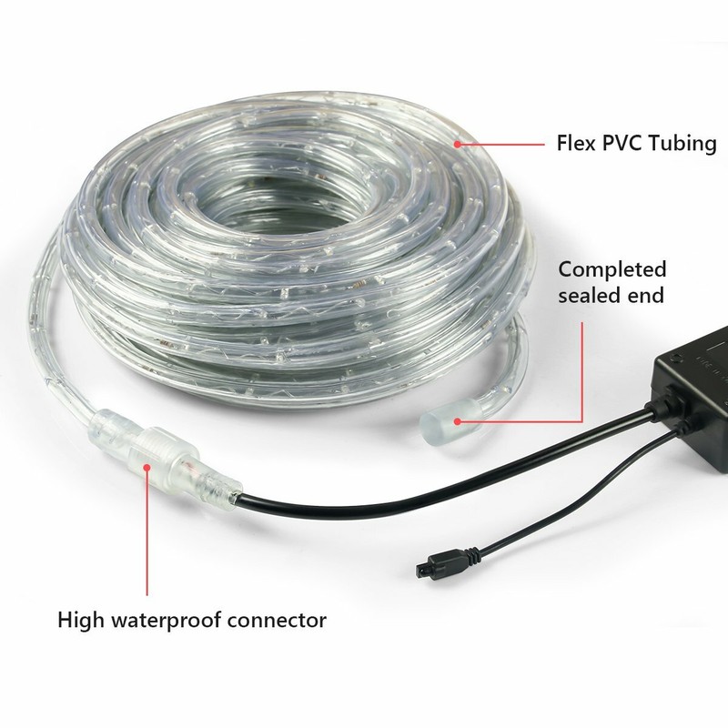 50ft LED Strip Lights Flexible Remote Rope Lights Waterproof Hanukkah Home Decor gallery