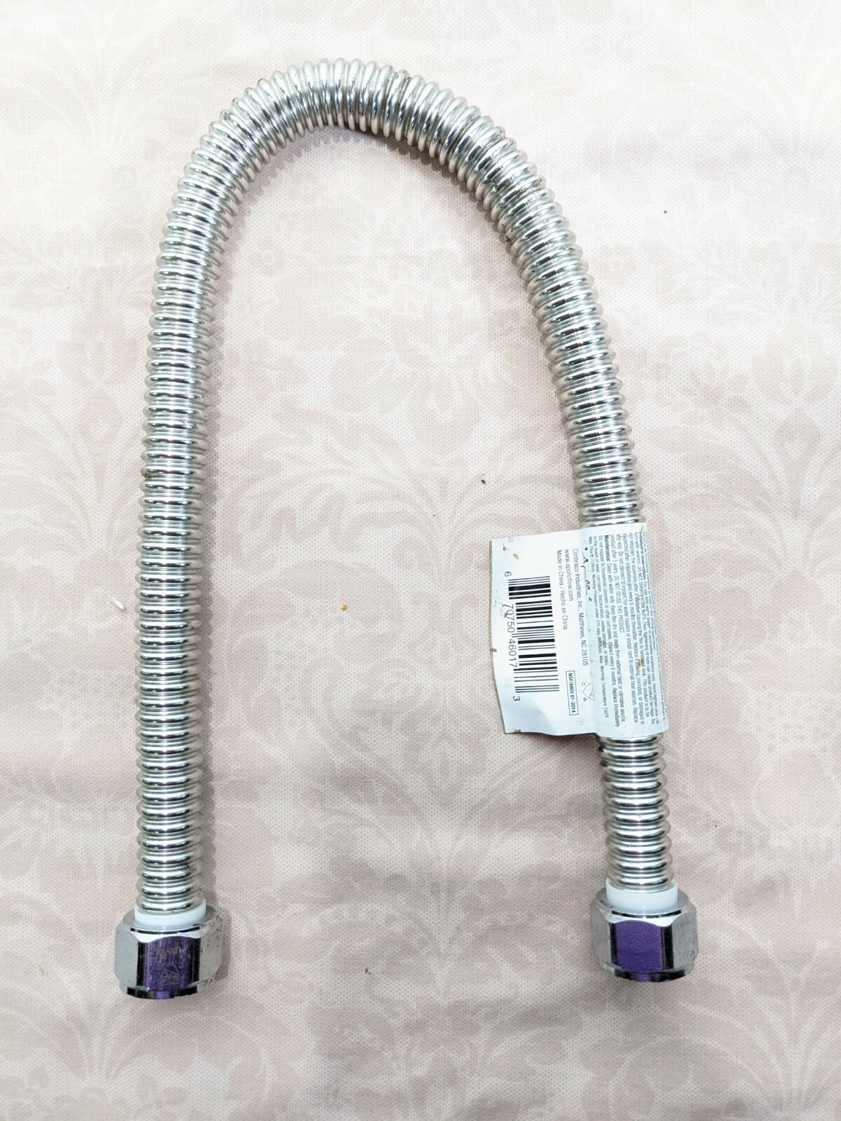 Apollo Corrugated Stainless Steel Water Heater Connector 3/4in X 3/4in X 24in gallery