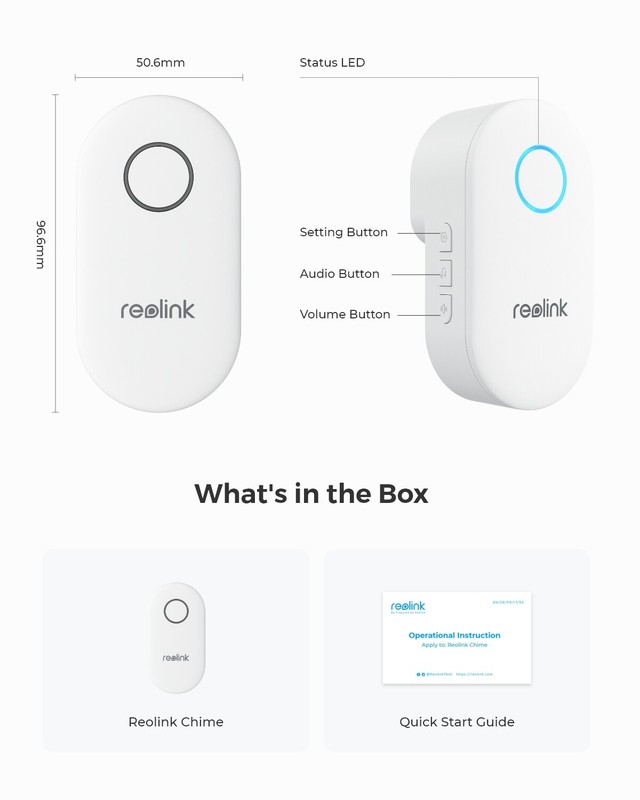 Reolink Digital Chime Remote Control Easy Plug & Play for Reolink Video Doorbell gallery