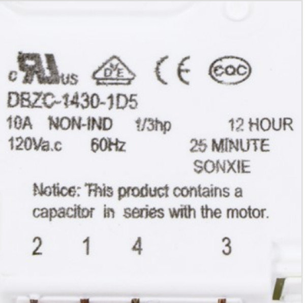 New Frigidaire Refrigerator Defrost Timer DBZC-1430-1D5 #241705102 gallery