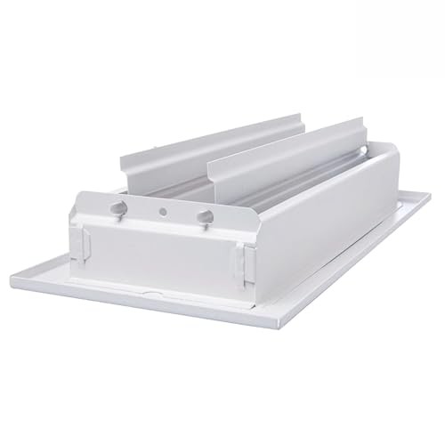 4" x0" White Sidewall & Ceiling Register 2 Way – Steel Air Vent 4x10 Inch 1 gallery