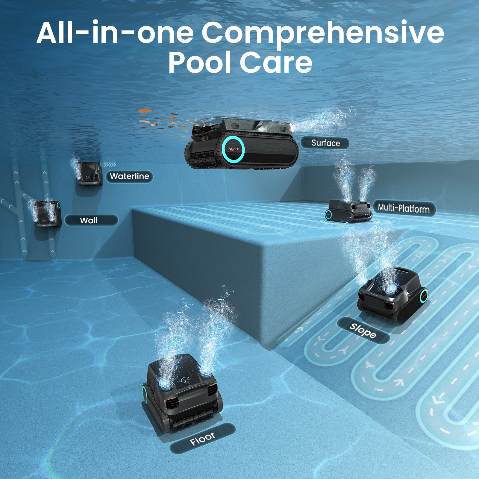 Aiper Scuba X1 Pro Max Pool Robot Vacuum, for All Inground Pools gallery