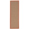 Riverbay Furniture Machine Tufted Wool 2'6"x8' Rug in Brown and Burnt Orange gallery