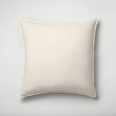 Euro Heavyweight Linen Blend Throw Pillow Natural - Casaluna gallery