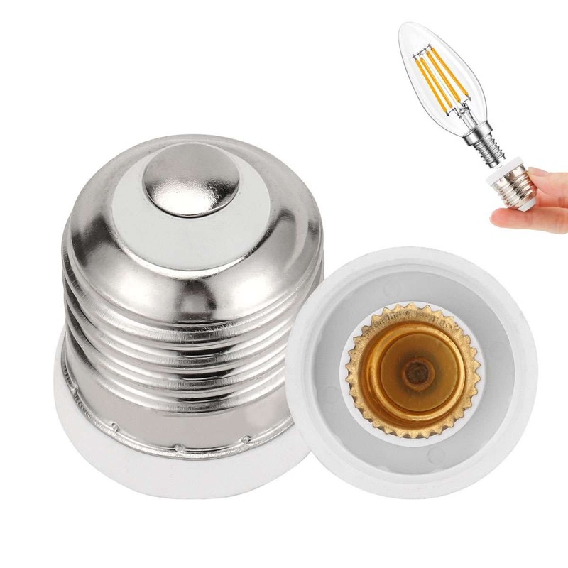 Light Bulb Socket Adapter Medium Base E26 E27 To E12 Candelabra Screw Reducer US gallery